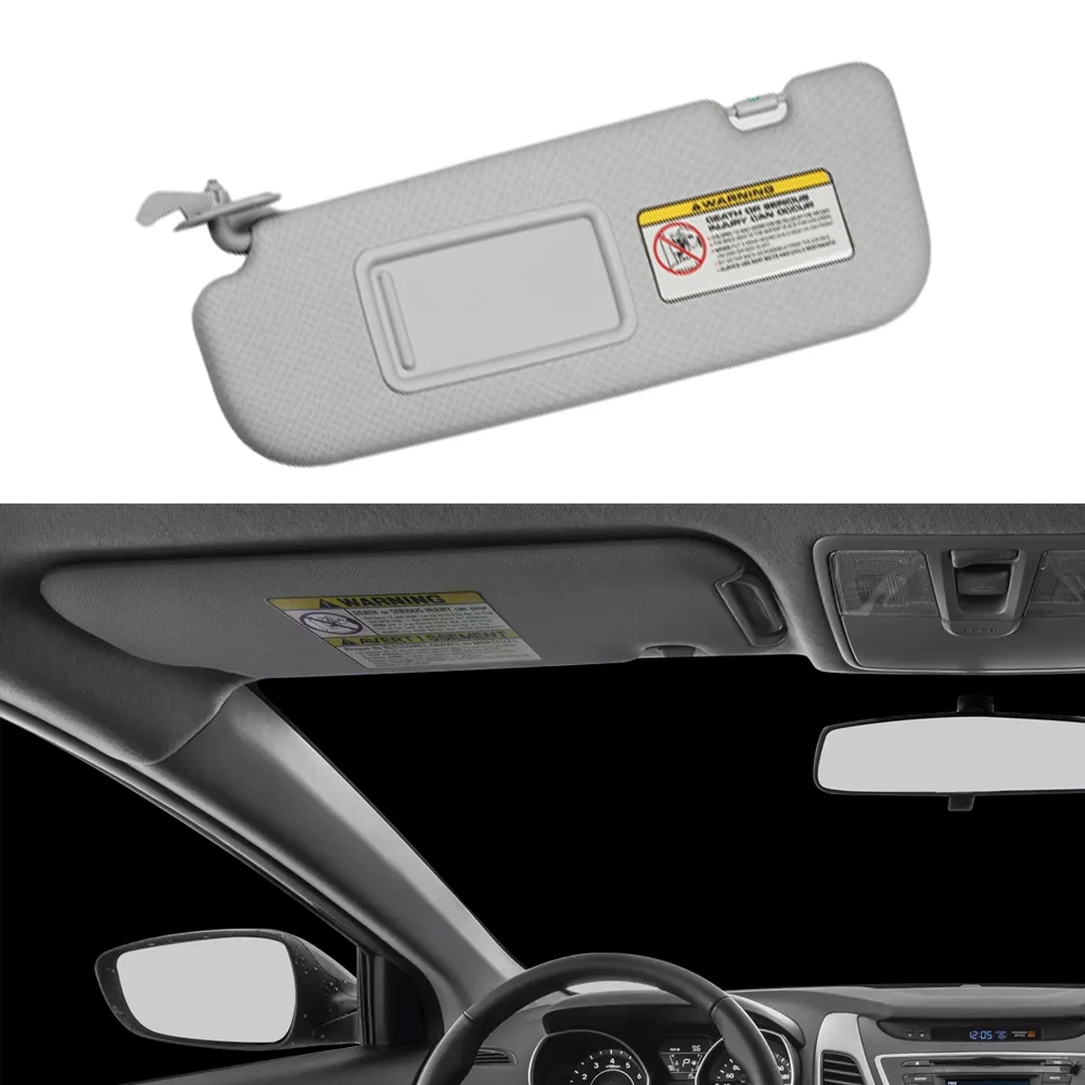 

Car Sun Visor With Makeup Mirror for Hyundai Elantra 2011 2012 2013 2014 2015 Grey Beige Sun Visor 852103X000TX Left Hand Drive