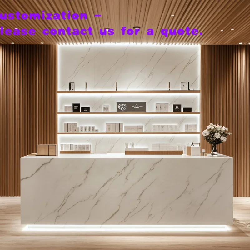 custom.Custom Modern Jewelry Store Furniture Artificial Stone Display Counter Desk Jewellery Versatile Hotels