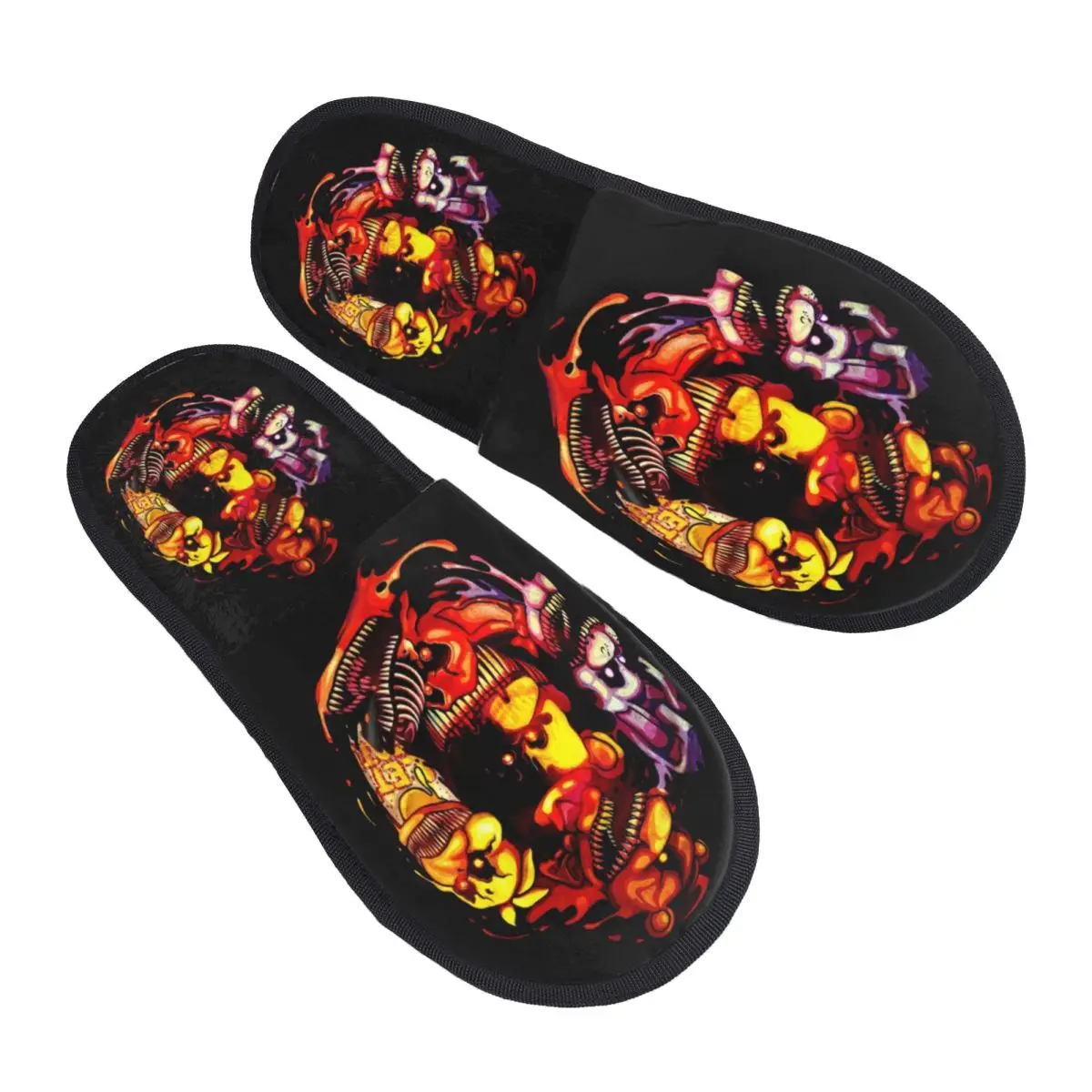 

Custom Springtrapped FNAF Guest Slippers for Bathroom Women Horro Game House Slipper