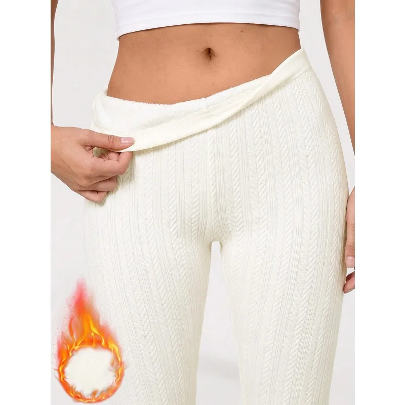 Fleece Lined Thermal Seamless Leggings Women Autumn Winter High Waist Hip Lifting Pants Outdoor Sports Yoga Running Fitness Wear