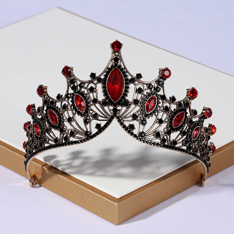 Itacazzo Bridal Headwear Full Of Mysterious Atmosphere Red-colour Ladies' Bridal Tiaras