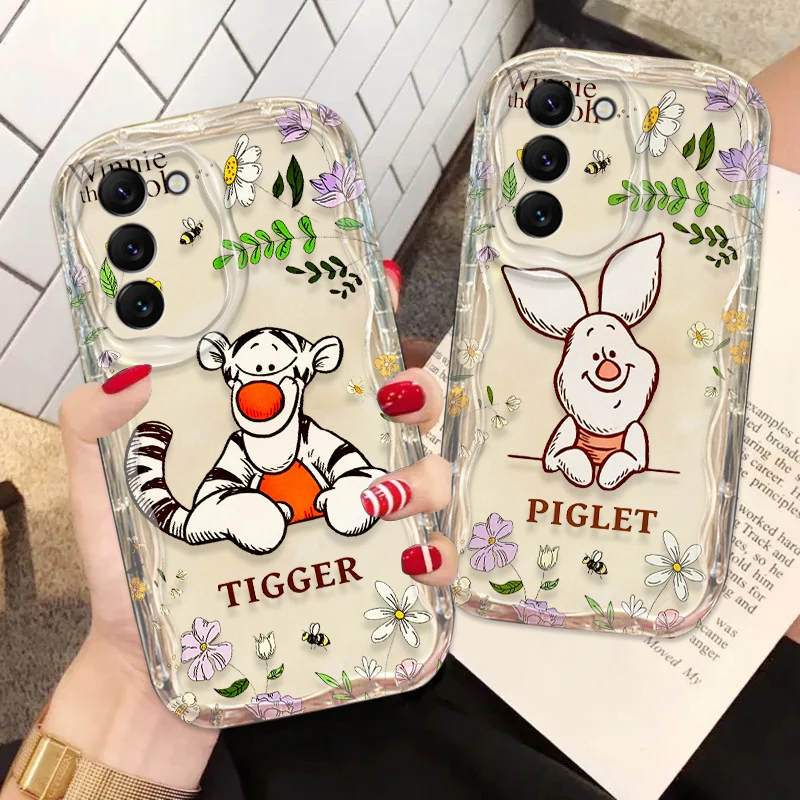 Disney Winnie The Pooh For Samsung S24 S23 S21 S20 Ultra Plus FE A73 A72 A71 A51 A05S A05 5G Wave Oil Funda Phone Case