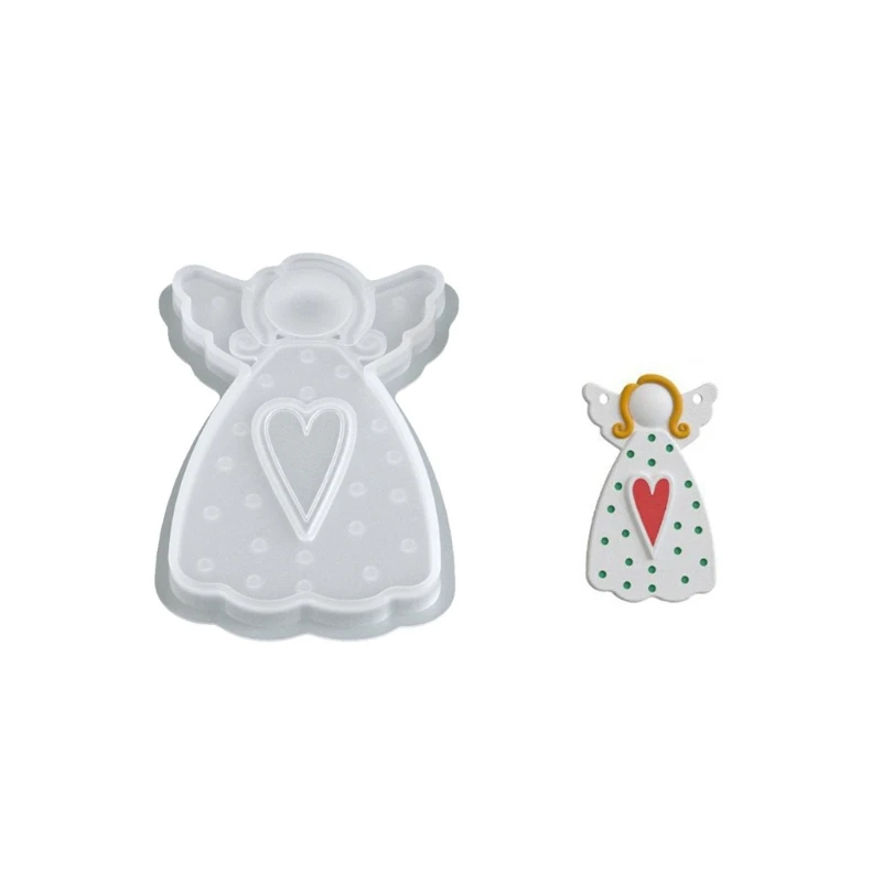 Reusable Silicone Adornment Mold For Angel Wing Pendant Crafting With Resin And Decorative Embellishments