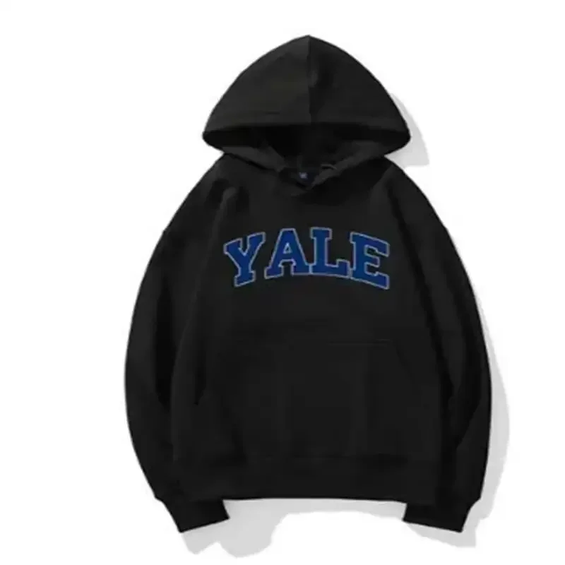 Yale University Unisex Long Sleeve Printed Hoodie Casual Sweatshirt Pullover Sweatshirt Adult Sportswear Classic Simple Trendy