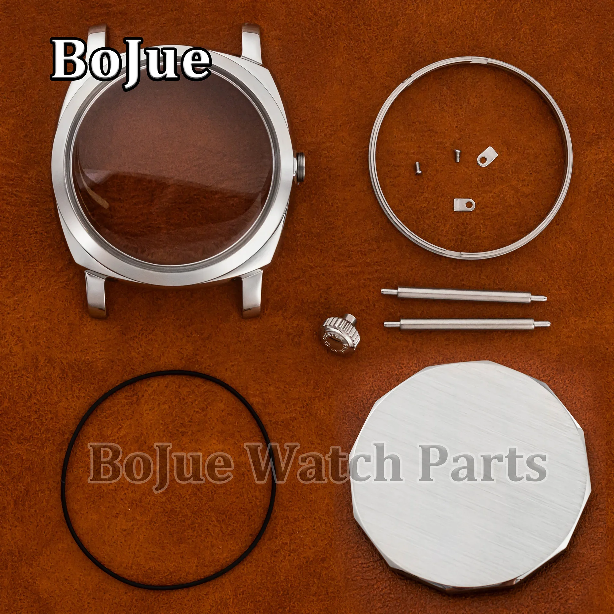 Vintage Case Retro Stainless Steel Watch Case Arcylic Bubble Mirror 10ATM Waterproof for PAM 6154 ETA6497/6498/ST3600 Movement