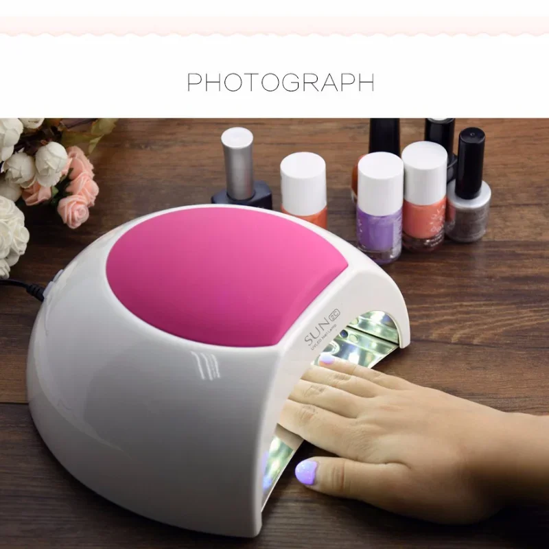 48W LED Light For Nail With UV Lamp For Gel Nail Polish Polishing Nail Dryer For Manicure 10s /30s /60s+90s Low Heat Mode