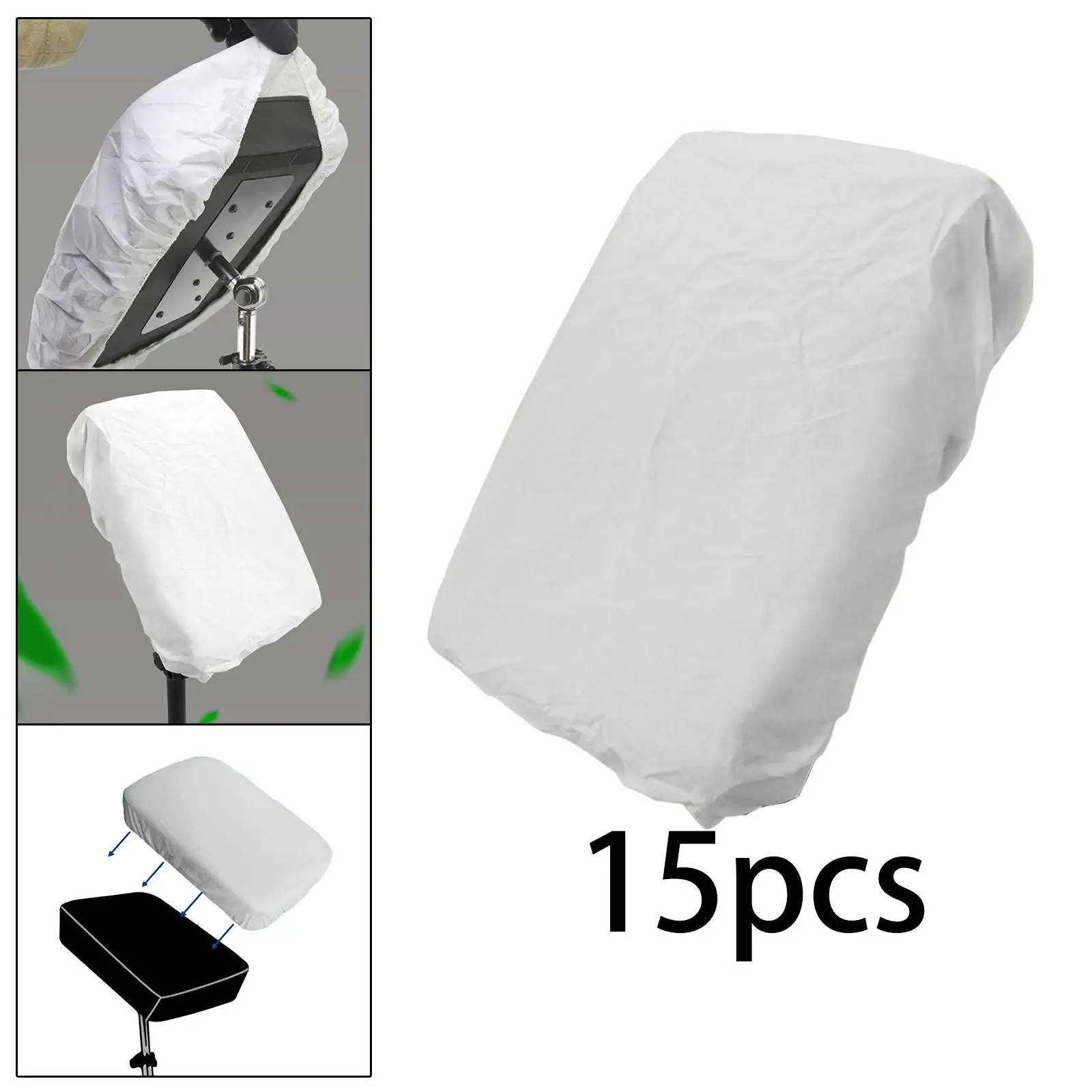 15 Pieces Tattooing Armrest Panel Covers Disposable Portable for Office Home