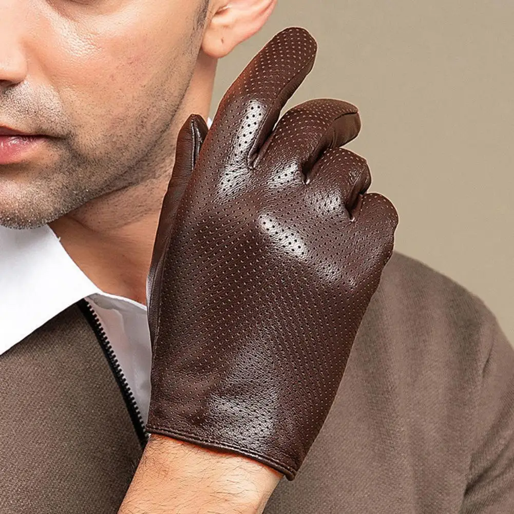 Ridding Gloves 3D Cutting Men Gloves Comfortable Warm Stylish Outdoor Men Touch Screen Faux Sheepskin Ski Gloves