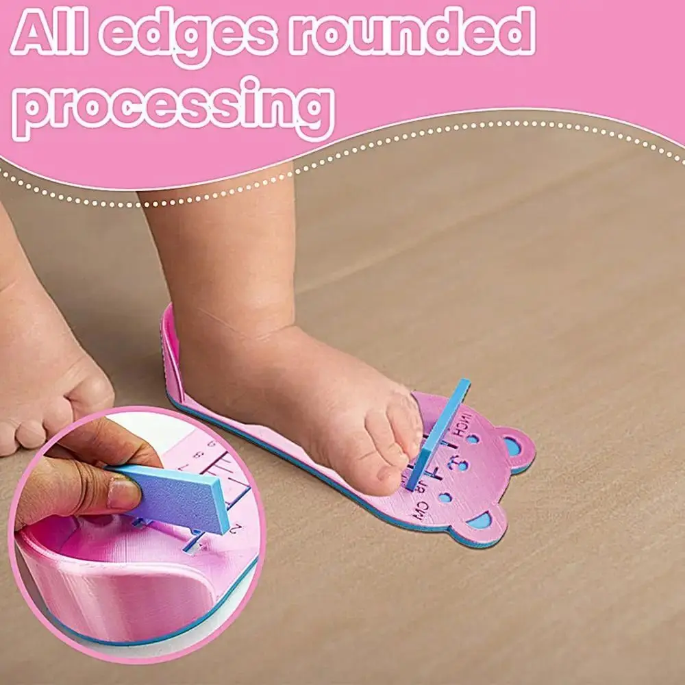 ダブルスケールディスプレイシューズサイザー正確な測定かわいいデザイン足測定ゲージ耐久性のあるシューズサイザーチャート