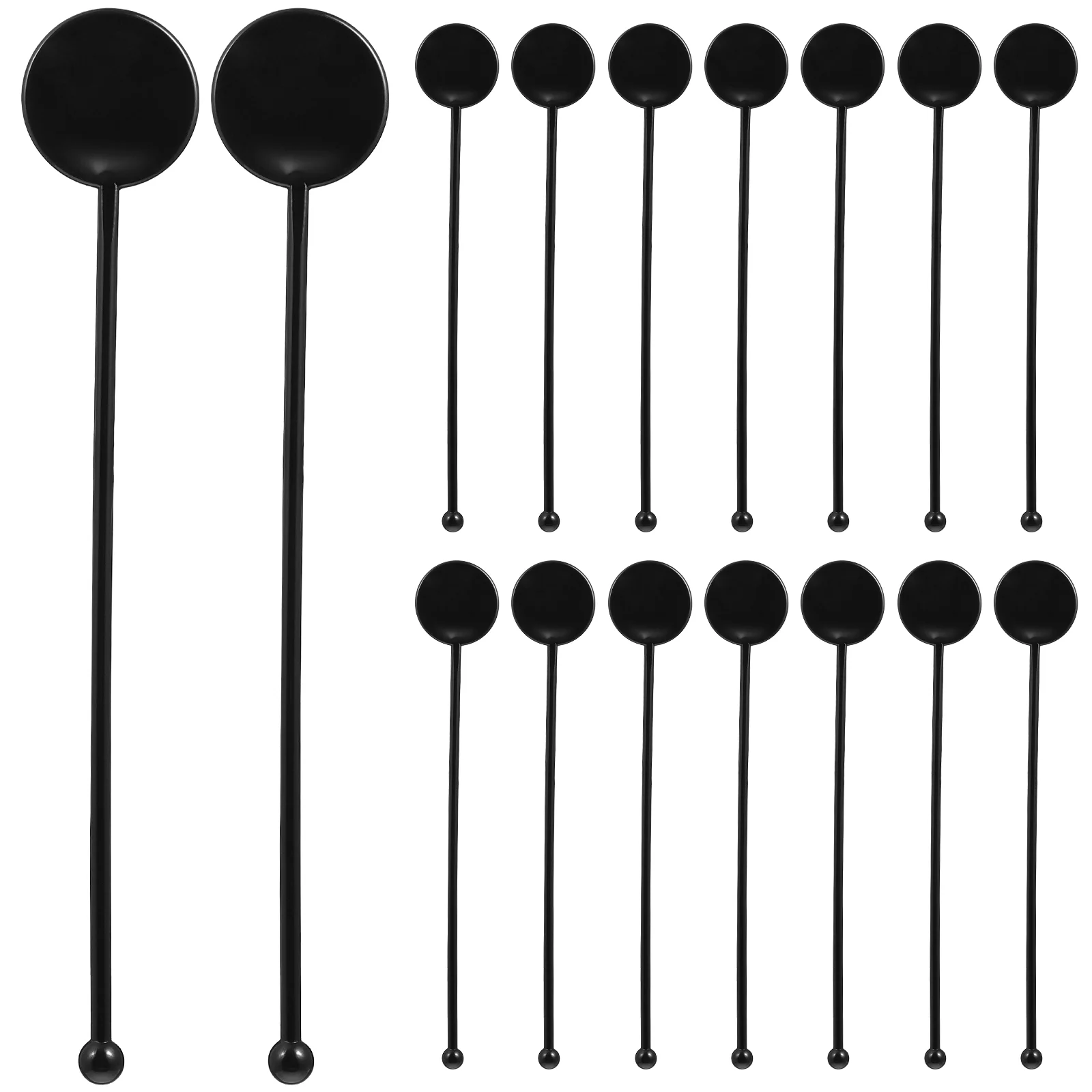 100 Pcs Preto Bebida Vara Martini Agitador De Mistura Swizzle Sticks Mixer Bebida De Café Agitadores Cocktails Bebidas