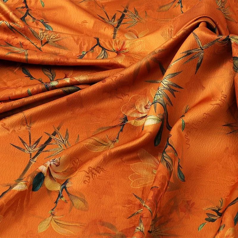 Tela jacquard de montaña pesada, abrigo de vestir de otoño e invierno, acolchado de algodón, estilo antiguo, geométrico grueso