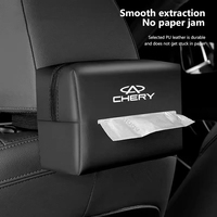 Car Tissue Organizer Bag Paper Towel Storage Box Accessories For Chery Tiggo 5 2 3 7 8 PRO 5X 3X QQ Fulwin Face Arrizo A1 A3 A5