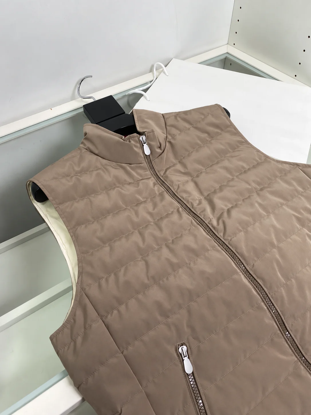 Italian BC stand-up collar zipper casual windproof down vest