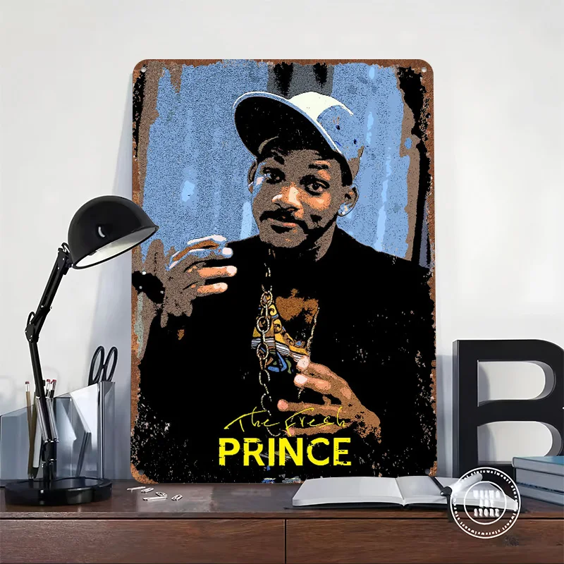 The Fresh Prince Printed Poster Customized Retro Wall Art Vintage Metal Tin Signs for Home Setup Decorations Room Accessories