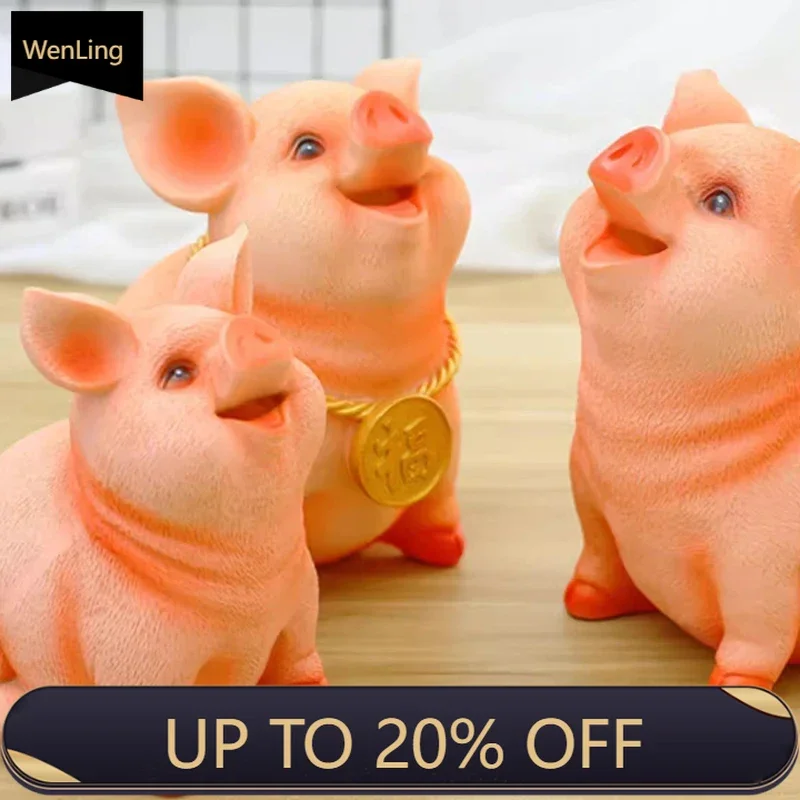 Lucky Fortune Piggy Bank Cartoon Money Saving Box For Kids Birthday Gift Creative Coin Bank Living Room Desk Decor Boys Girls