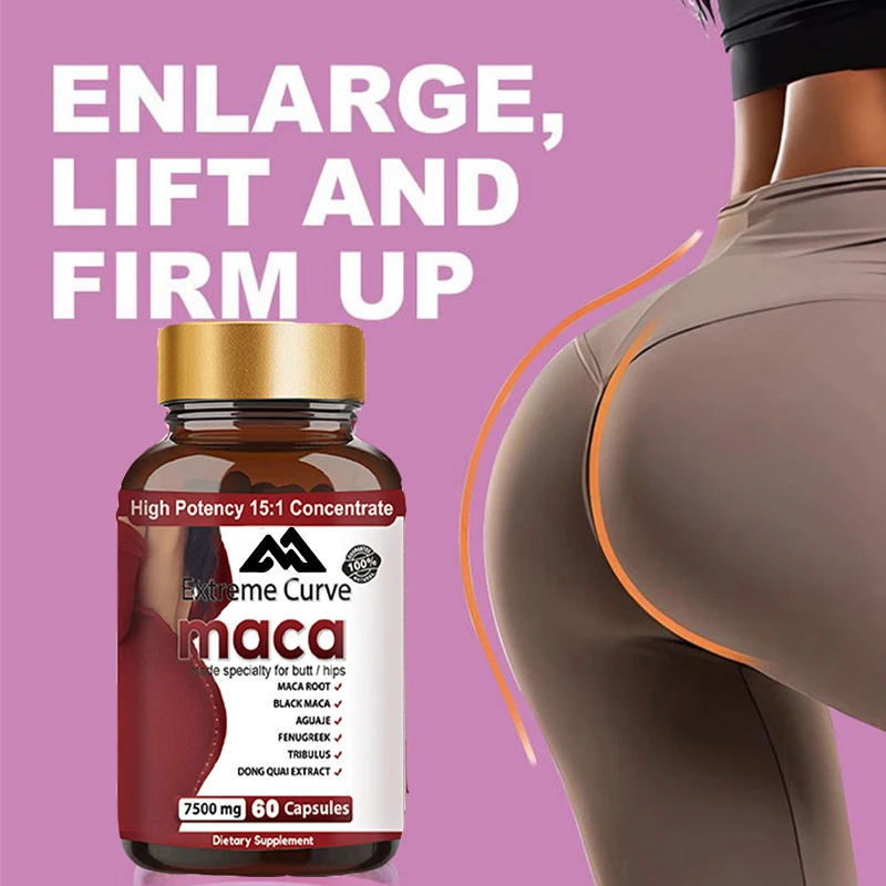 

60 capsules that are easy to swallow increase natural curves for buttocks and buttock growth supplement vegetarian