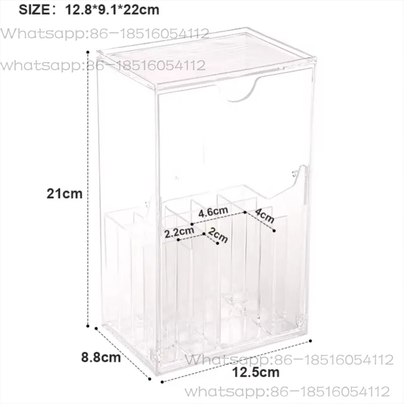 Makeup Brush Storage Tube Acrylic Lipstick Rack Large Capacity Brush Bucket