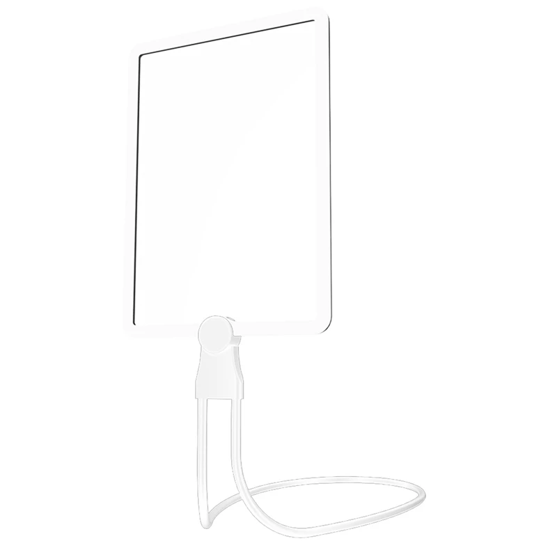 Lupa 5X com luz de 50 LEDs, lupas recarregáveis mãos livres com pescoço de ganso flexível