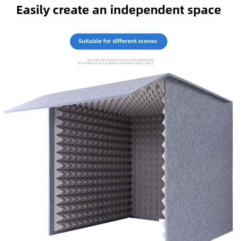 

Desktop Removable Cover Sound Live Streaming Host Mixing Recording Studio Sound Insulation Household Simple