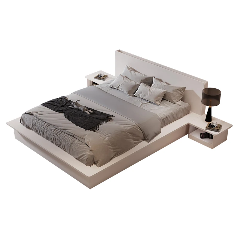 Plataforma De Madeira Quarto Set, Double Bed Frame, Painel De Armazenamento, Classic Home Hotel Apartamento, Queen e King Size