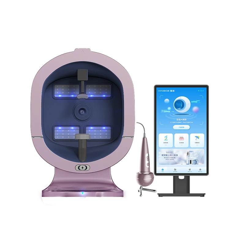 Scanner de pele 3D profissional, análise facial, máquina de diagnóstico AI para clínicas estéticas, spas de beleza, inteligência 3D, facial