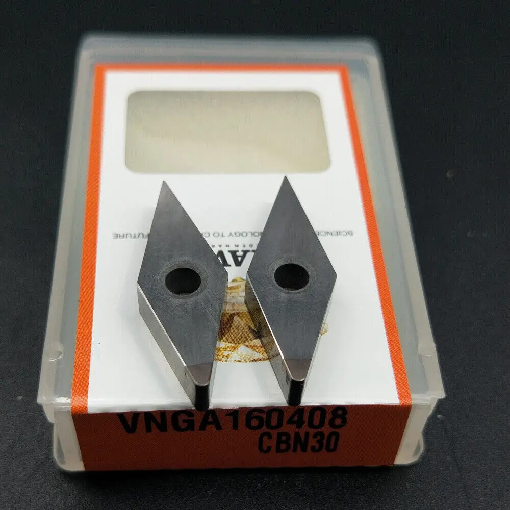 2Pcs VNGA160408 CBN30 VNGA332 Turning Insert CNC Boron Nitride Diamond Insert