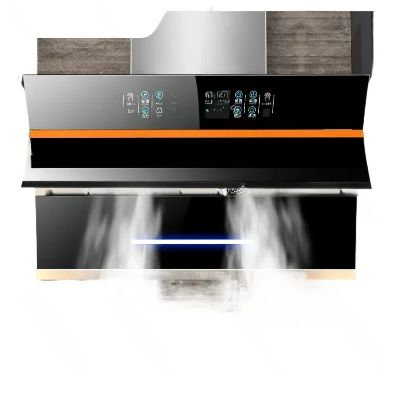 Large Suction Range Hood with Double Motor Self-Cleaning Function for Household Kitchens and Small Rentals