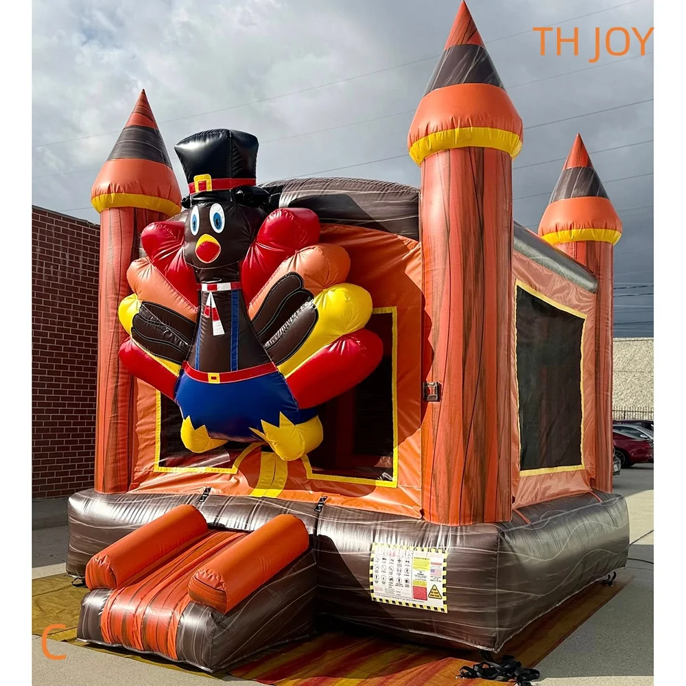 

Быстрый воздушный корабль до двери, надувной дом для индейки, надувной дом для индейки на День благодарения для вечеринки