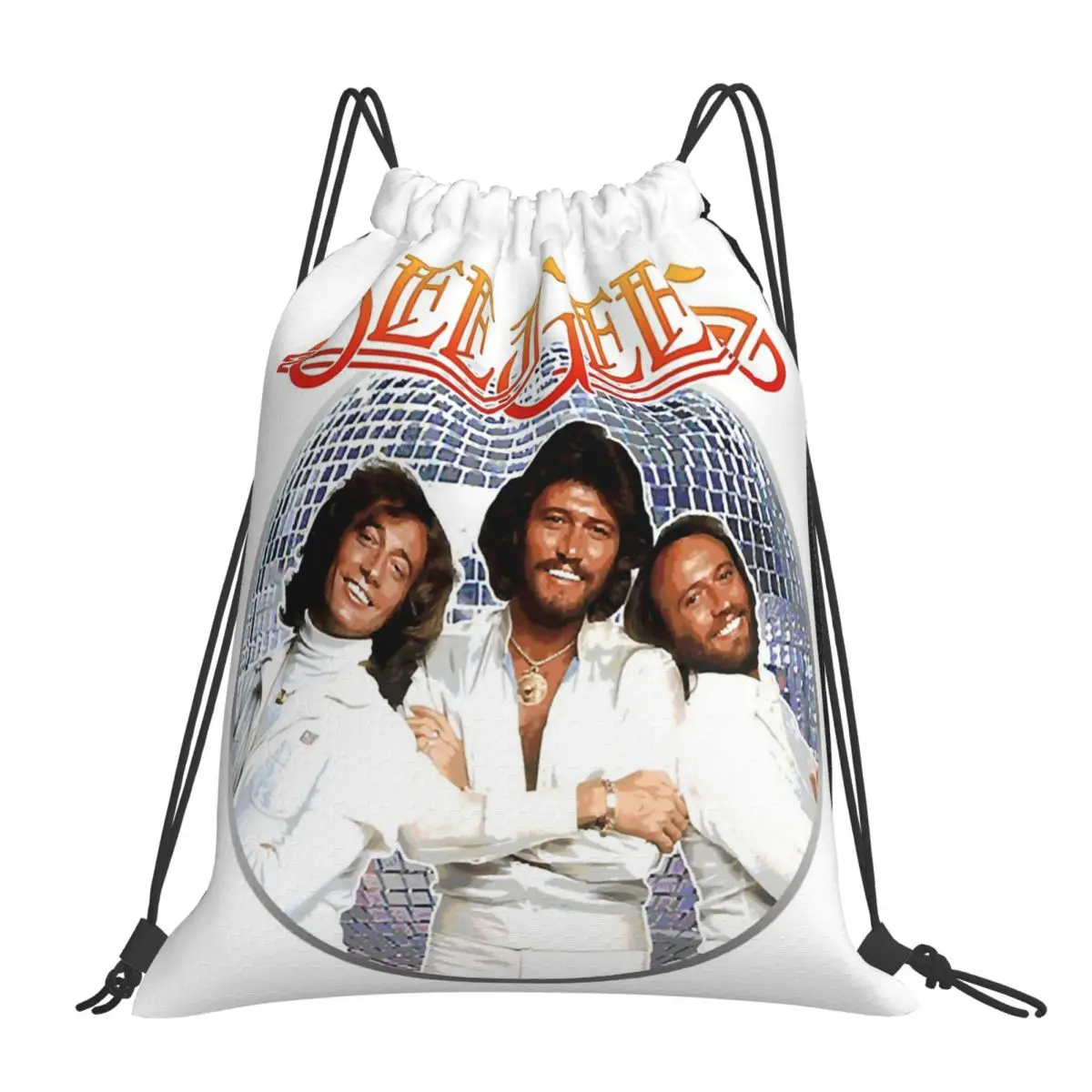 

Рюкзаки Bee Gees, Модные Портативные Сумки на шнурке, сумка с карманами на шнурке для обуви, сумка для книг для путешествий, школы