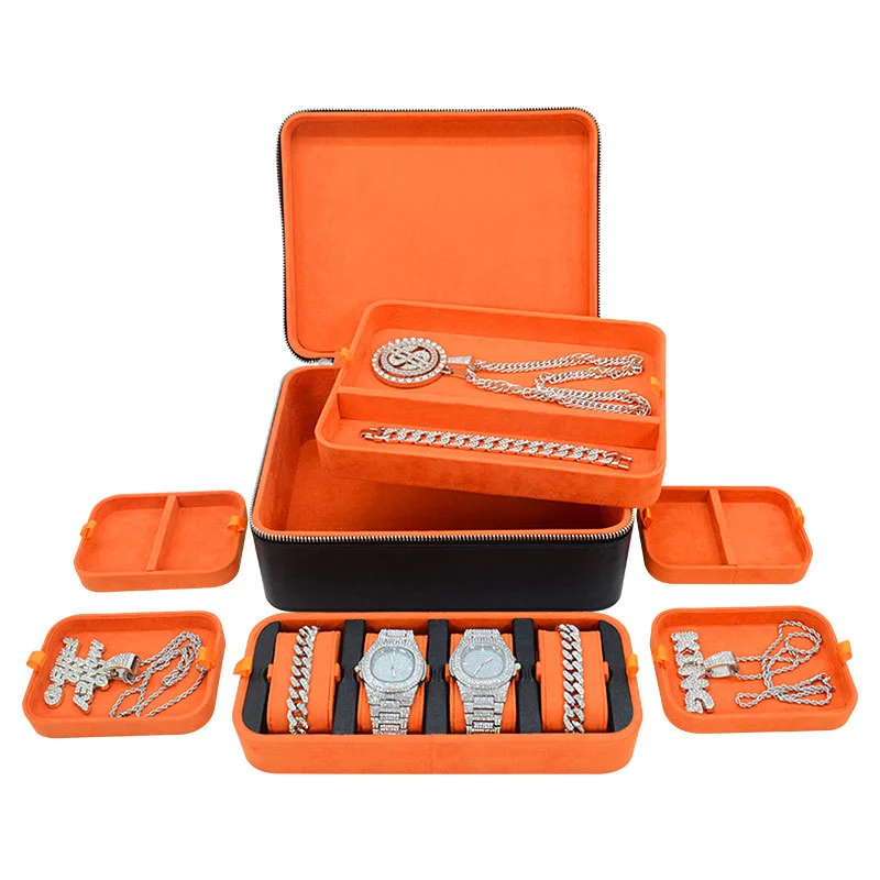 Polyurethane Leather Jewelry T - огляд і ціна Jewelry Box With Watches