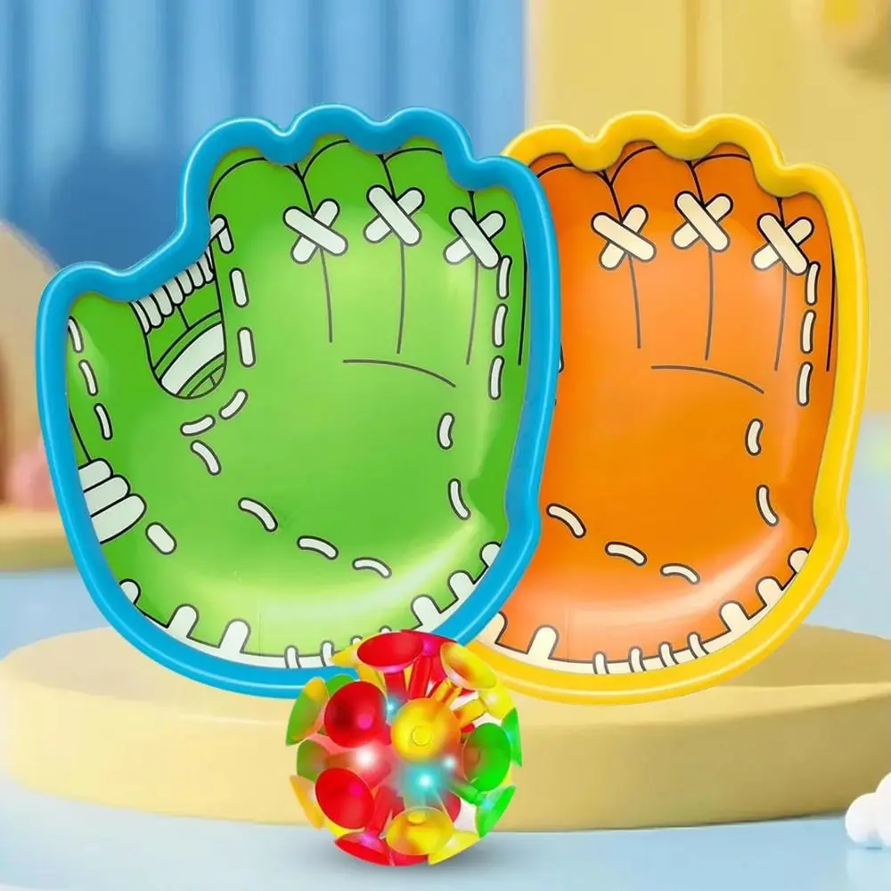 

Catch Ball Toss Catch Game Set Gameplay Interactive Toy Light-Up Suction Cup Balls Light-Up Ball Easy to operate