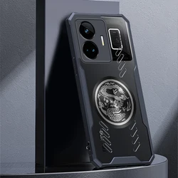 Heat Dissipation Phone Case for Realme GT NEO 6 5 SE GT 5 Pro 5G Dragon Totem Graphene Cooling Case Shockproof Transparent Cover