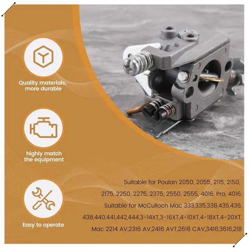 Juego de filtros de aire de carburador para Partner 351 352 370 371 390 391 401 420 422 motosierra 5300718-21 para Walbro 33-29