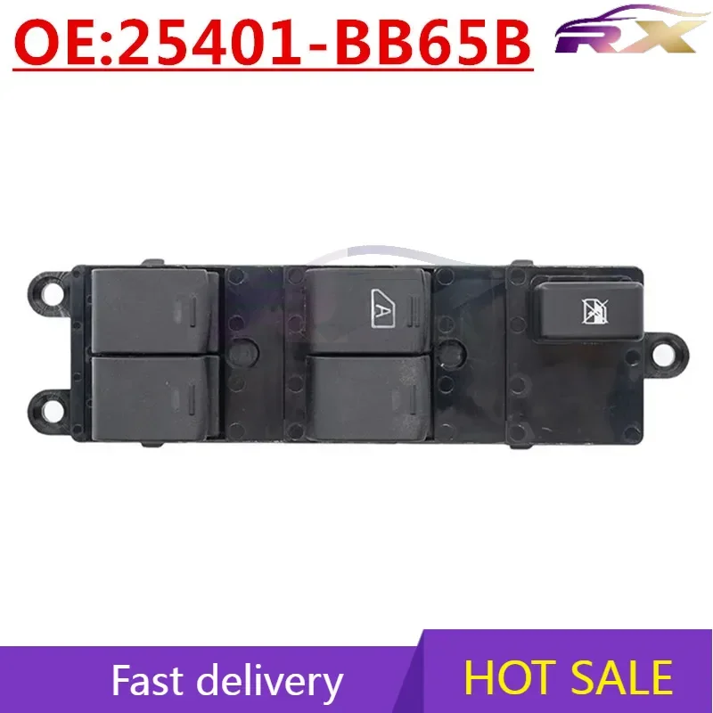 

OEM:25401-BB65B Left Front Power Window Master Control Switch For Nissan Navara D40