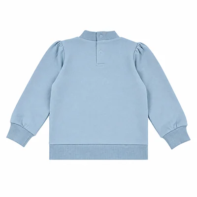 BARCALI Fall Blue French Terry Pocket Set 2pcs Children's Outfit Embroidery Design for Girl Boys And Baby Teenage Clothing Set
