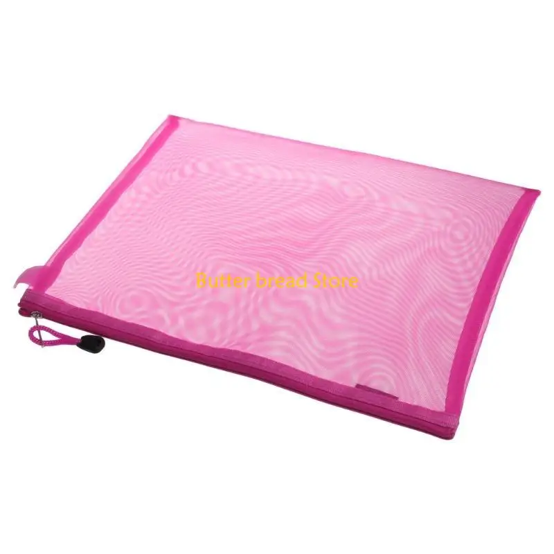 W89C Colored File Bag Große Zip-up-Netztasche für Erwachsene Büroreisen