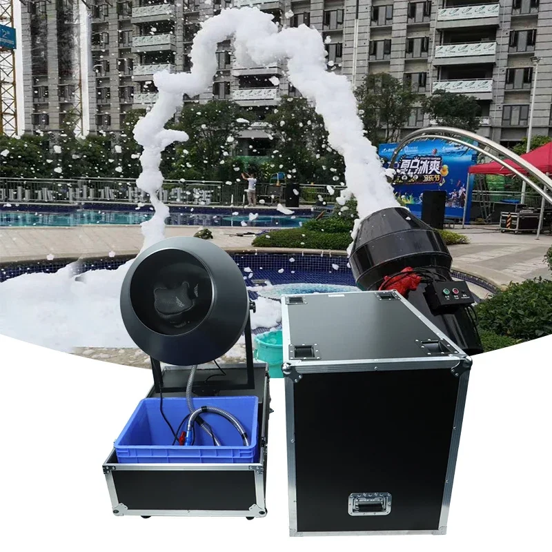 High Power 3000W Flycase Integrated Foam Cannon Machine for Swimming Pool Party