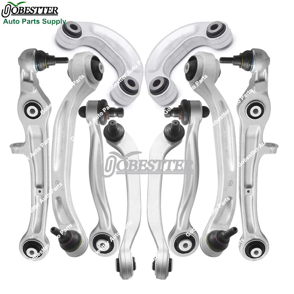 3W0407694 3W0407505 3W0407152B 10pcs Front Suspension Upper Lower Control Arm Kits For Bentley Flying Spur Gt Gtc Continental