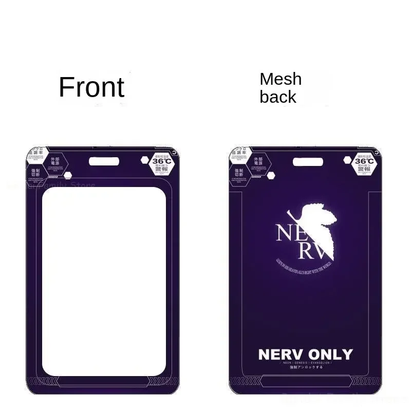 Etui na karty EVANGELION Eva Anime Credit ID Bank Card Photo Display Holder Bus Card Protective Case Pendant Office School Supply