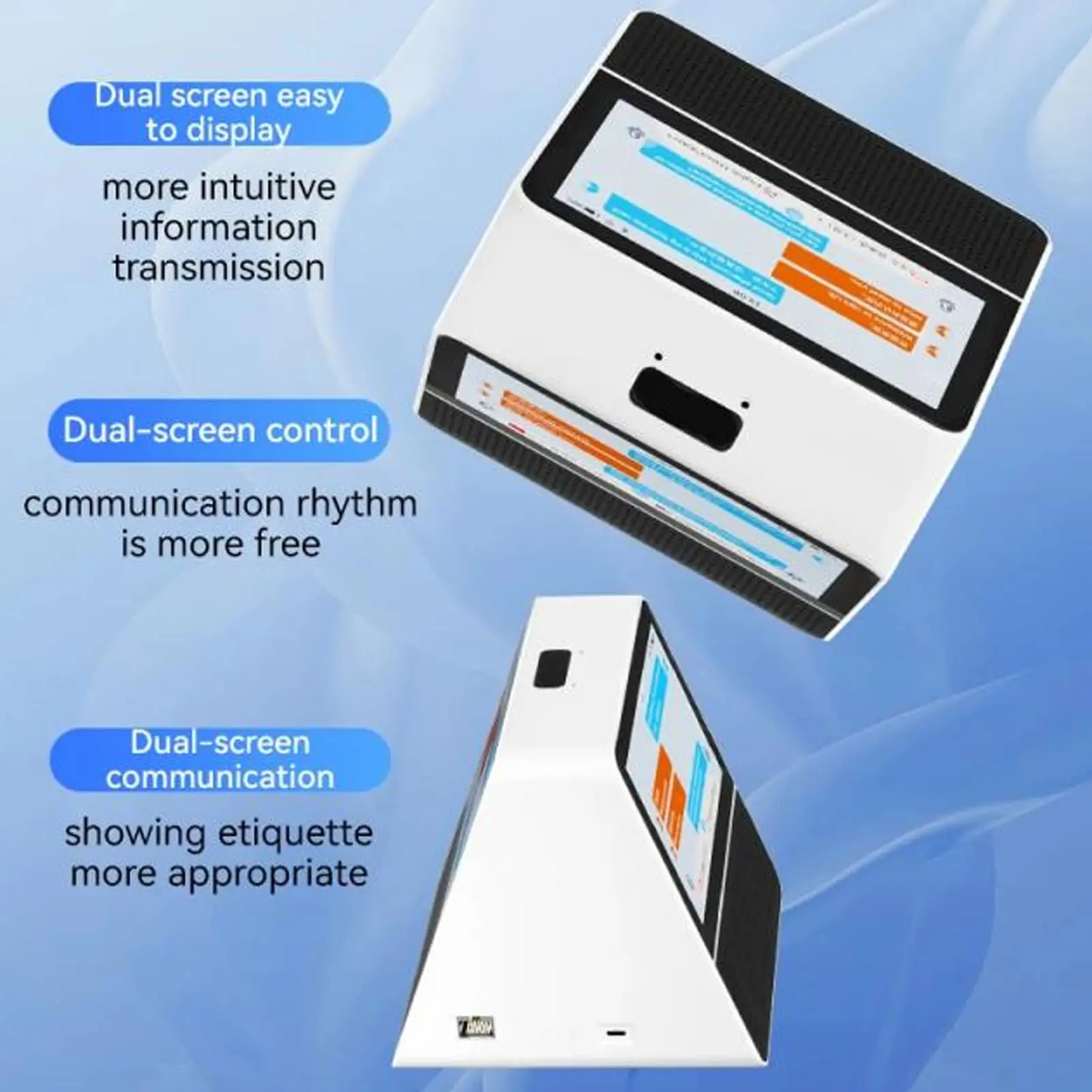 XF4 Multi-Language Translator Dual Screen Business Translation Tool for Cross-border Business Exchanges Hospitals Exhibitions