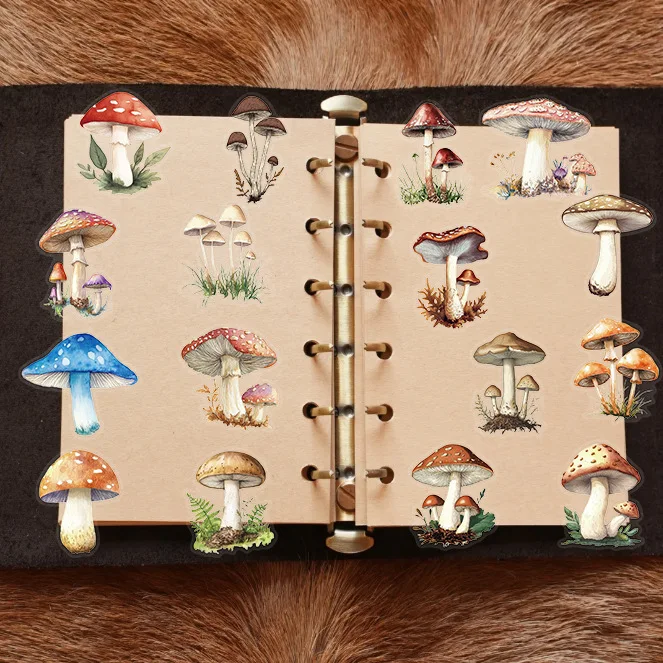 50/100/150PCS Kawaii Mushroom Stickers Nostalgia Cartoon Decals Laptops Luggage Diary Skateboards Cool Guitar Motorcycle Sticker image 3