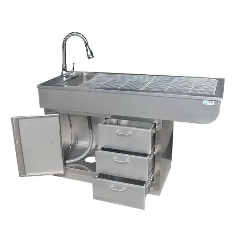 Stainless steel veterinary surgical instruments, wet and dry operating table equipment for animal hospitals