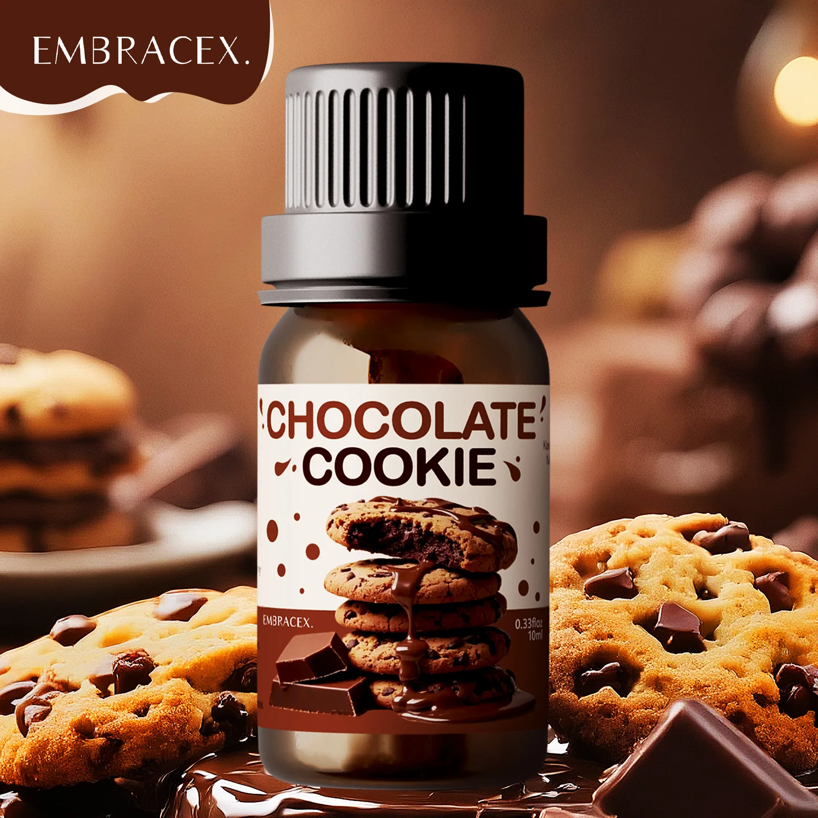 Aceites esenciales para galletas de Chocolate, 10ml, regalos, velas aromáticas, decoraciones, aceites para el cuidado de la piel, aceites de masaje de difusión de jabón, aceite de aromaterapia