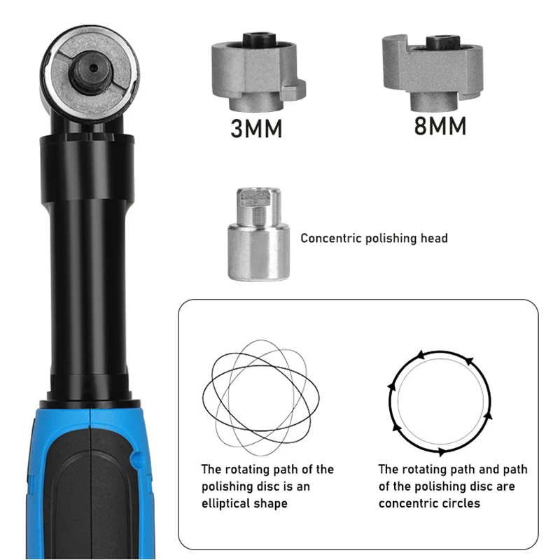 220V polishing machine 1 2-inch point polishing, waxing, and sealing machine eccentric concentric small electric tool