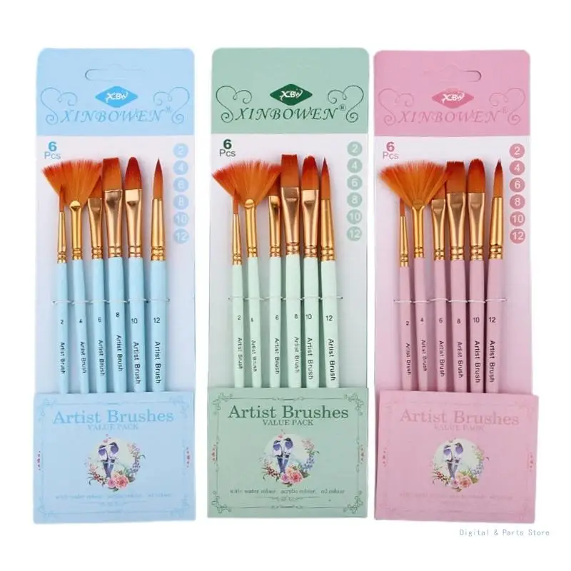 M17F Children Brush Set for Adults Canvases Watercolor Fabric-suitable for Beginners