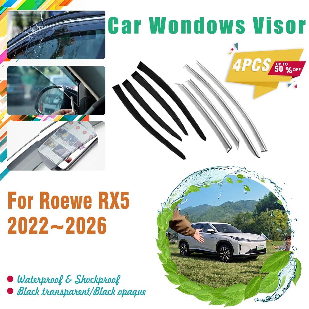 

Car Windshields For Roewe D5X eRX5 RX5 MK3 MG HS MK2 2022~2026 Rain Window Visor Rain Guard Awnings Trim Covers Auto Accessories