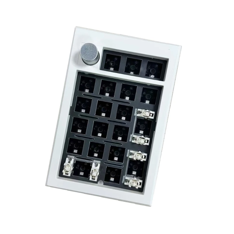 Mk21 Triple Mode Wireless Numeric Keypad Bluetooth-Compatible 2.4G USB C,20-Key Pad With Rotary Knob Keyboard