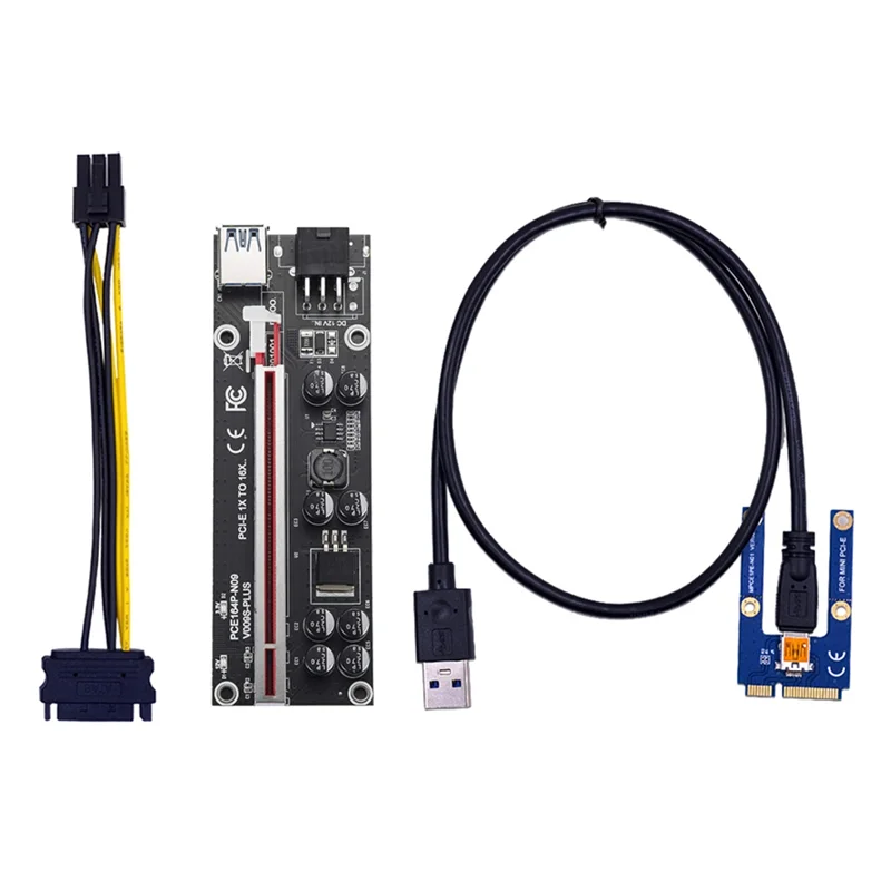 

L52A-MINI PCI-E Extender Expansion Card With 16X Interface SATA 6Pin Power Supply Port