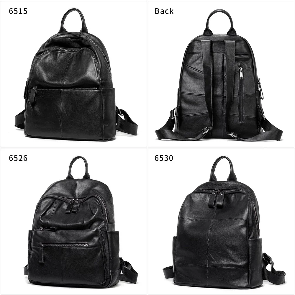 Woman Bag 100% Leather Laptop Backpacks Schoolbag Anti-theft Backpack Waterproof Bags for Women Mochila Outdoor Travel Bags