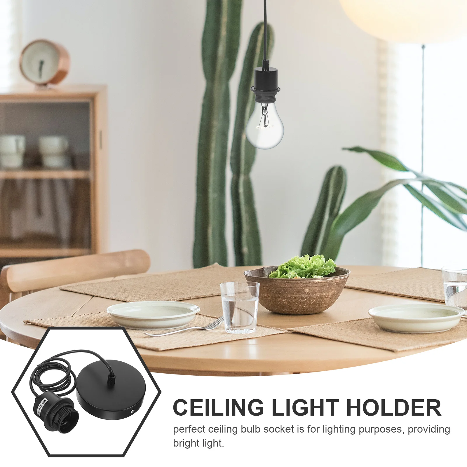 

Metal Light Bulb Holder E27 Screw Socket Ceiling Canopy for LED Chandelier Wall Light Base Holder Easy Installation